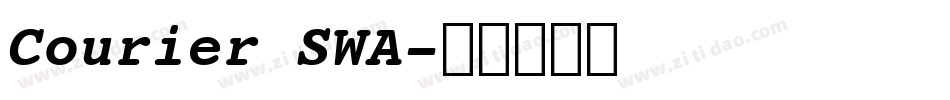 Courier SWA字体转换